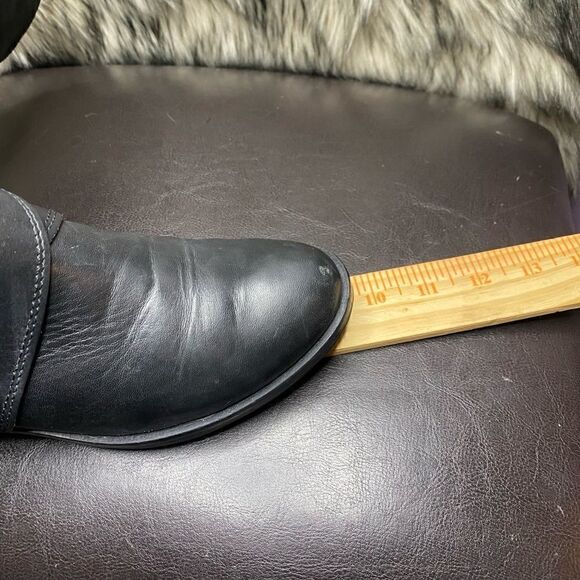 Cole Haan Air Whitley D36038 Black Leather Knee High Women Harness Boots Sz 5.5B - Picture 7 of 9